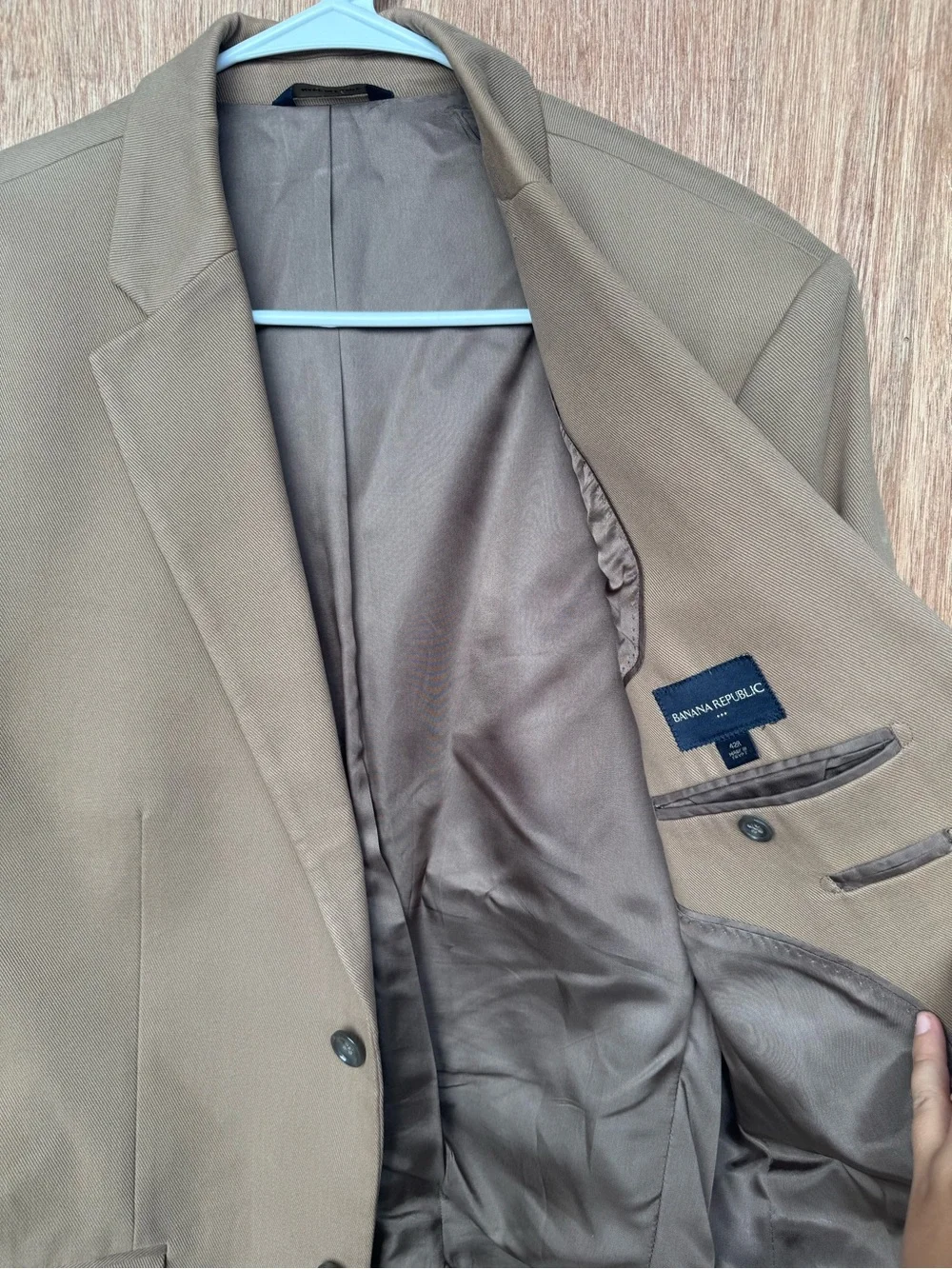 Banana Republic Taupe Two-Button Sport Coat